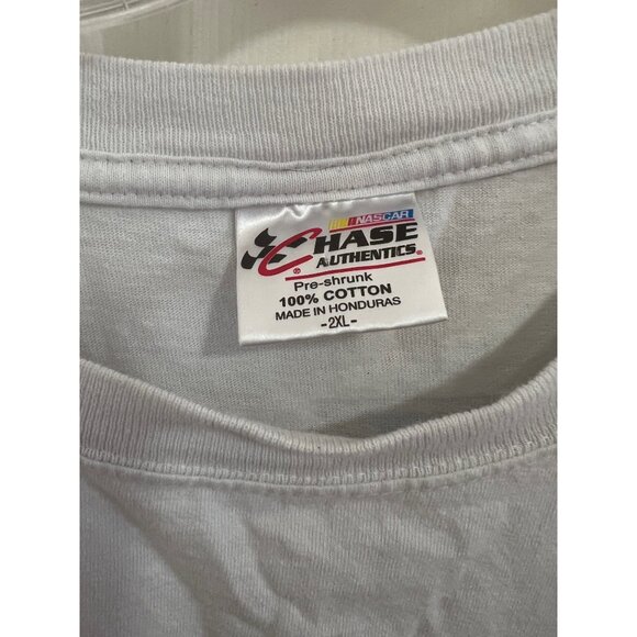Vintage Chase Authentics 2012 Daytona 500 2XL White NASCAR Graphic T-Shirt 100% - Picture 3 of 5